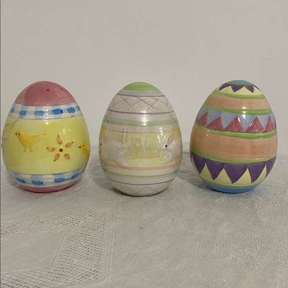 Other - Colorful Ceramic Easter Egg Set